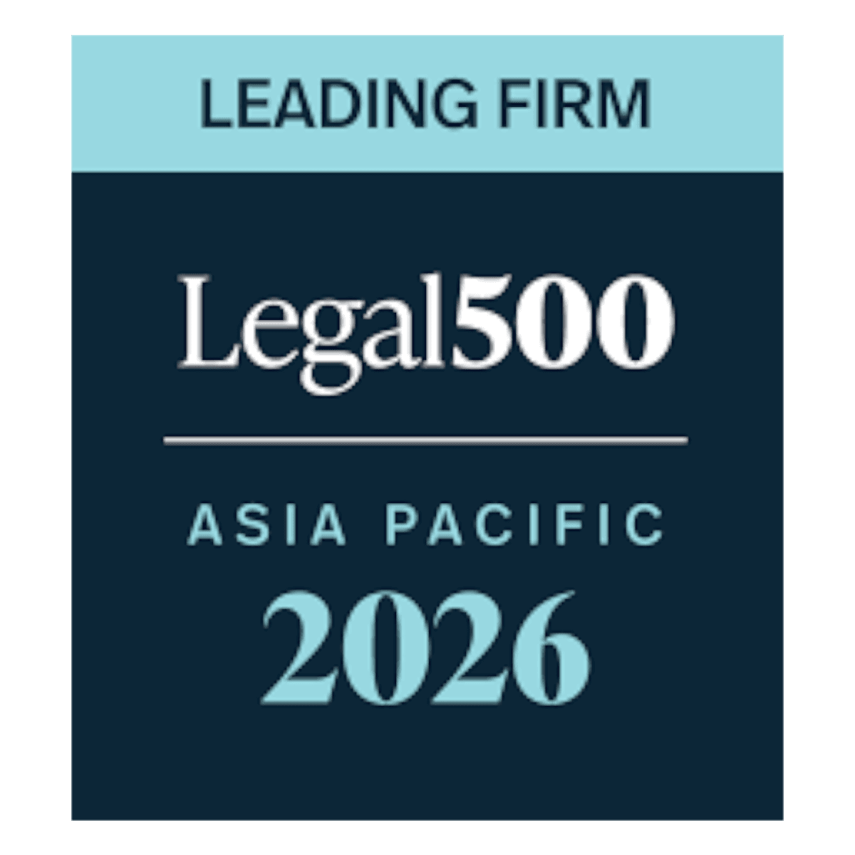 Legal 500 Asia Pacific 2026 Leading Firm