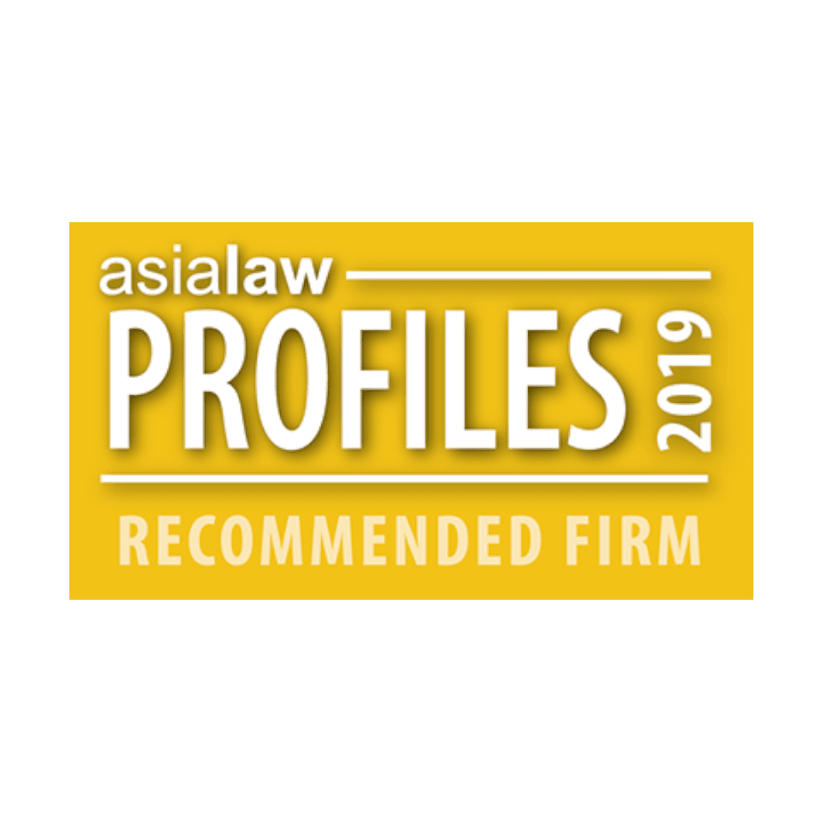 2019 AsiaLaw Recommended Firm
