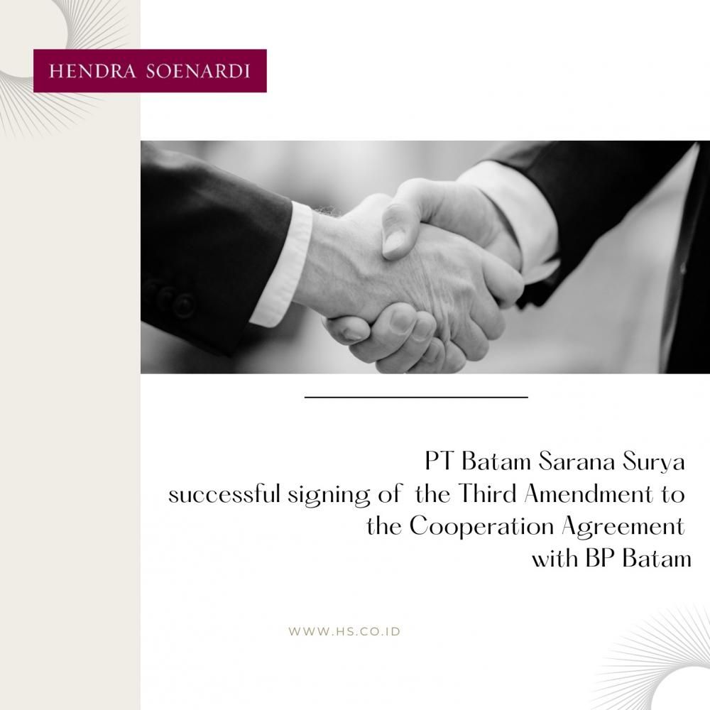 Congratulations to PT Batam Sarana Surya